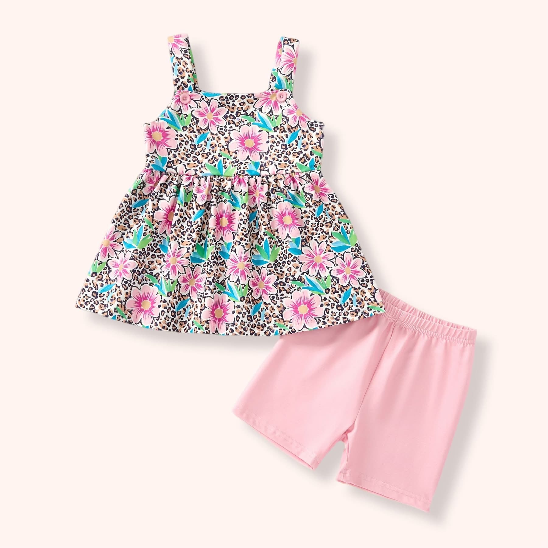 Leopard Lagoon Short Set